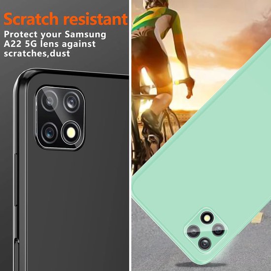 Samsung Galaxy A22 5G Camera Lens & Screenprotector 9H Gehard Glas – 2-Pack-Ilumina Benelux