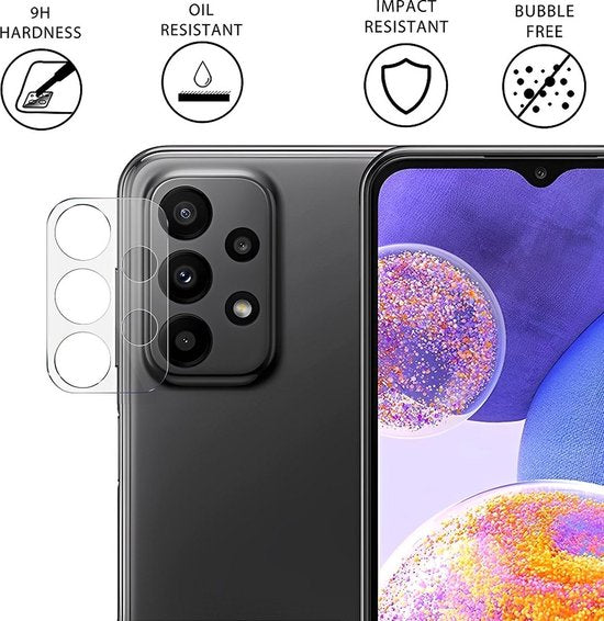 Camera Lens Protector – Samsung Galaxy A23 – 9H Gehard Glas – Anti-kras – 2-Pack-Ilumina Benelux