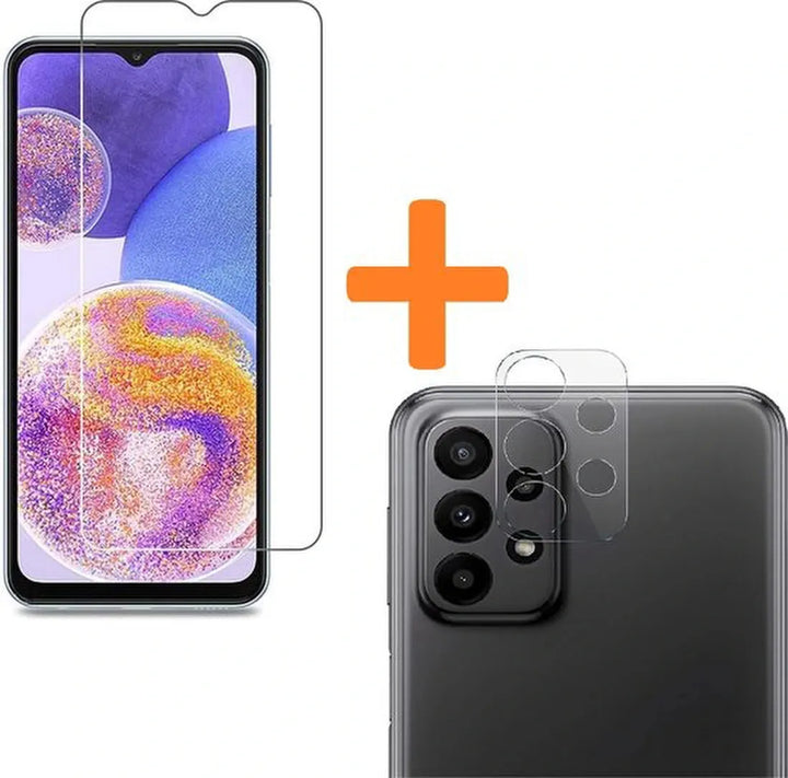 Samsung Galaxy A23 – Camera Lens & Screenprotector 9H Gehard Glas – 2-Pack-Ilumina Benelux