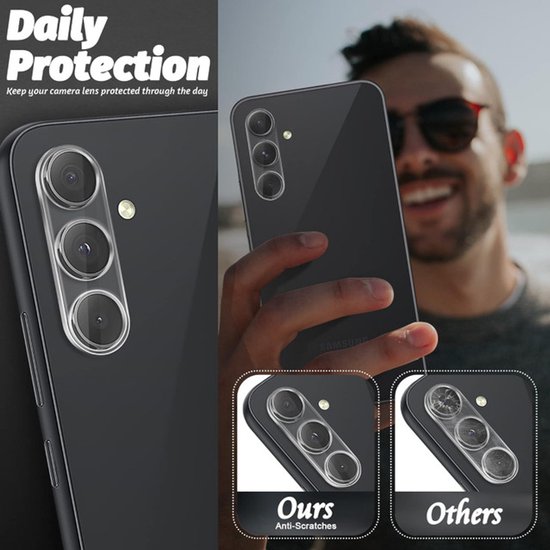 Camera Lens Protector – Samsung Galaxy A35 – 9H Gehard Glas – Anti-kras – 3-Pack-Ilumina Benelux