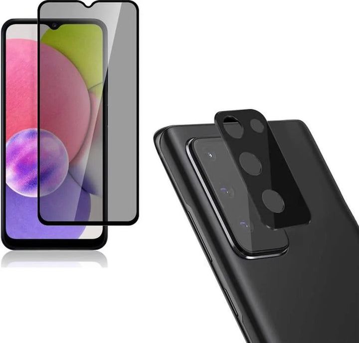 Samsung Galaxy A41 – Camera Lens & Privacy Screenprotector 4-Pack-Ilumina Benelux
