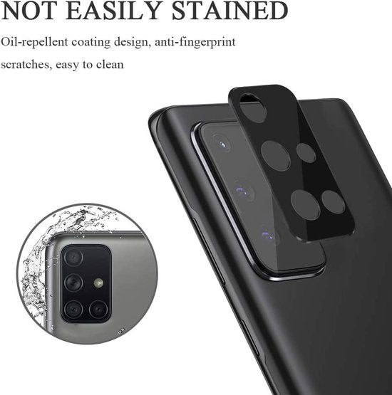 Camera Lens Protector – Samsung Galaxy A52/A52s – 2-Pack Beschermglas – Gehard Glas – Zwart-Ilumina Benelux