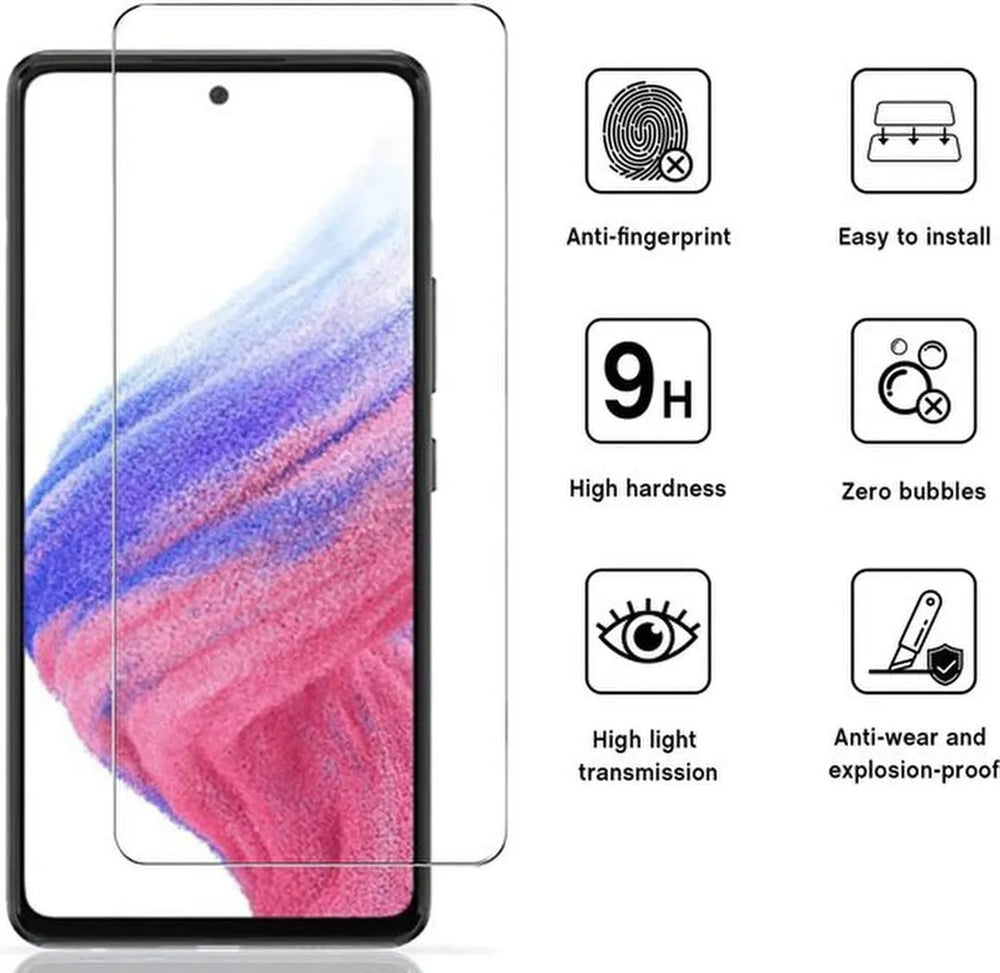 Samsung Galaxy A53 A536 5G Camera Lens & Screenprotector 9H Gehard Glas – 2-Pack-Ilumina Benelux