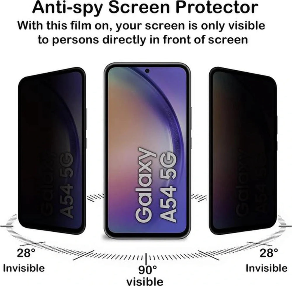 Samsung Galaxy A54 – Camera Lens & Privacy Screenprotector 6-Pack-Ilumina Benelux