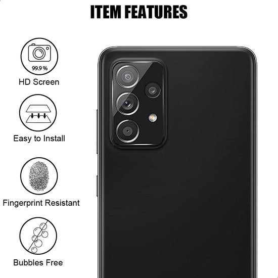 Camera Lens Protector – Samsung Galaxy A72 4G/5G – 9H Gehard Glas – Anti-kras – Tempered Glas (1-Pack)-Ilumina Benelux