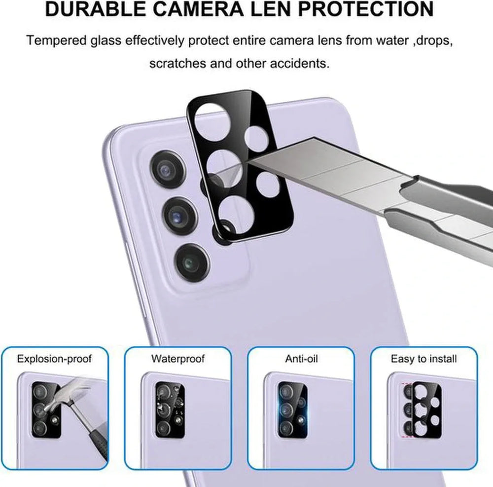 Samsung Galaxy A73 5G – Camera Lens & Privacy Screenprotector 4-Pack-Ilumina Benelux