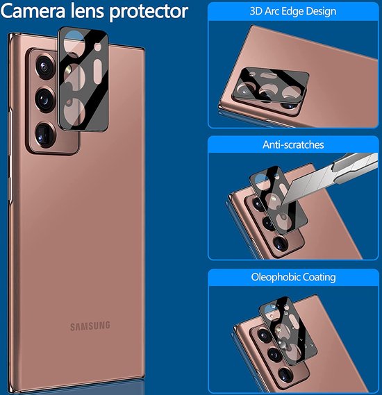 Camera Lens Protector – Samsung Galaxy Note 20 Ultra – 9H Gehard Glas – 2-Pack-Ilumina Benelux