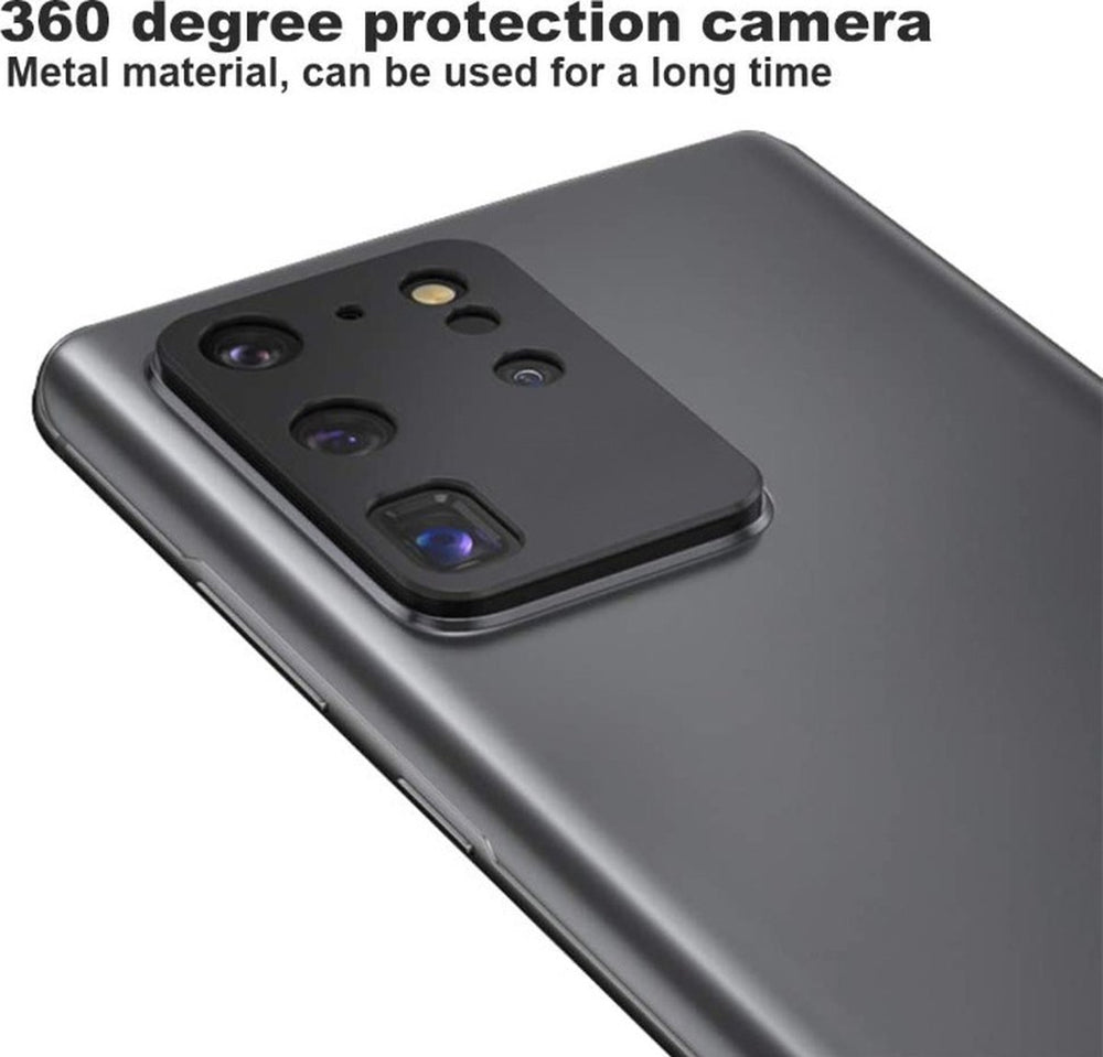 Camera Lens Protector – Samsung Galaxy S20 Ultra – 4-Pack – Gehard Glas – Anti-kras – Zwart-Ilumina Benelux