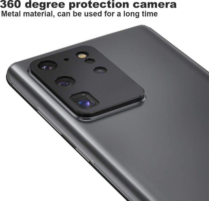 Camera Lens Protector – Samsung Galaxy S20 Ultra – 4-Pack – Gehard Glas – Anti-kras – Zwart-Ilumina Benelux
