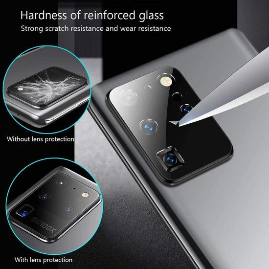 Camera Lens Protector – Samsung Galaxy S20 Ultra – 9H Gehard Glas – Anti Kras – Tempered Glas – 1-Pack-Ilumina Benelux