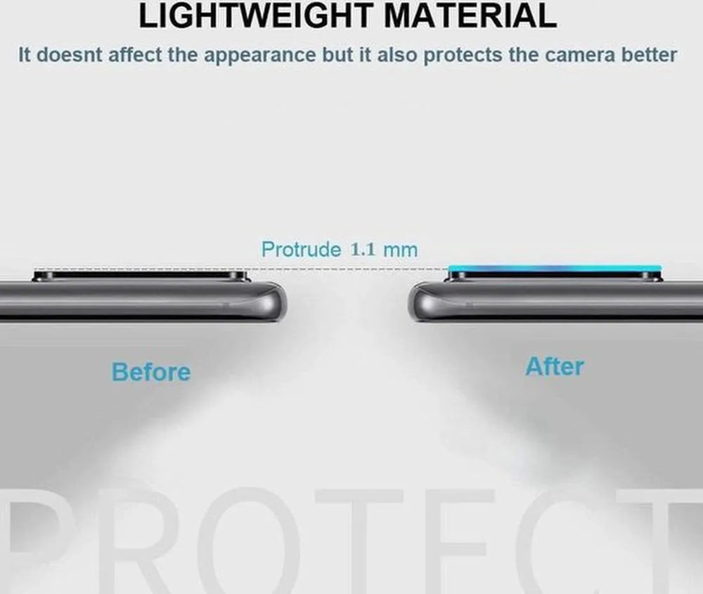 Camera Lens Protector – Samsung Galaxy S20 Ultra – 9H Gehard Glas – Anti Kras – Tempered Glas – 1-Pack-Ilumina Benelux
