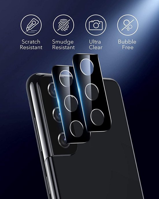 Camera Lens Protector – Samsung Galaxy S21 Plus – 9H Gehard Glas – Anti-kras – 1-Pack-Ilumina Benelux