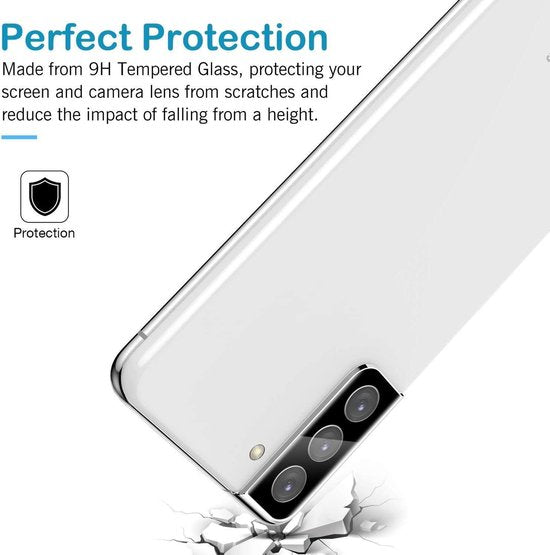 Camera Lens Protector – Samsung Galaxy S21 Plus – Gehard Glas HD – Anti-kras-Ilumina Benelux