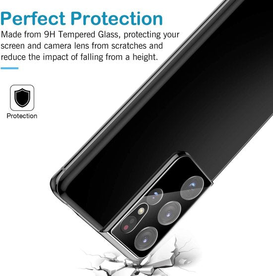 Camera Lens Protector – Samsung Galaxy S21 Ultra – Gehard Glas HD – Anti-kras-Ilumina Benelux