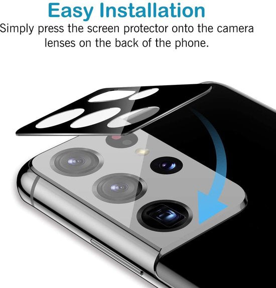 Camera Lens Protector – Samsung Galaxy S21 Ultra – Gehard Glas HD – Anti-kras-Ilumina Benelux