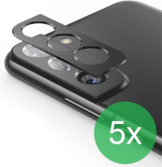 Camera Lens Protector – Samsung Galaxy S22 – 5-Pack – Gehard Glas – Anti-Kras – Zwart-Ilumina Benelux