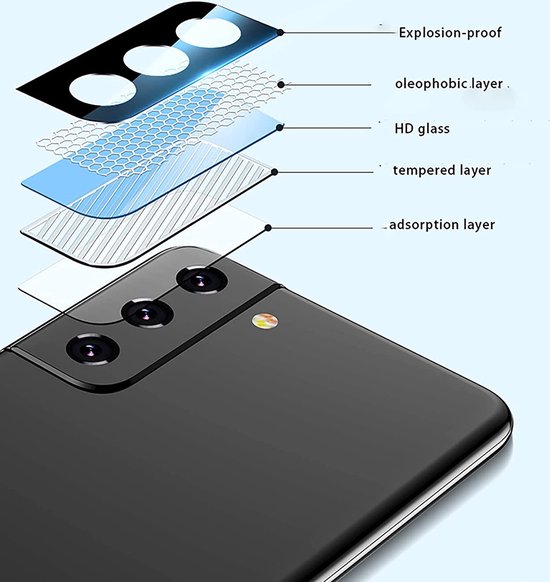 Camera Lens Protector – Samsung Galaxy S22 – 9H Gehard Glas – Anti-kras – 3-Pack-Ilumina Benelux