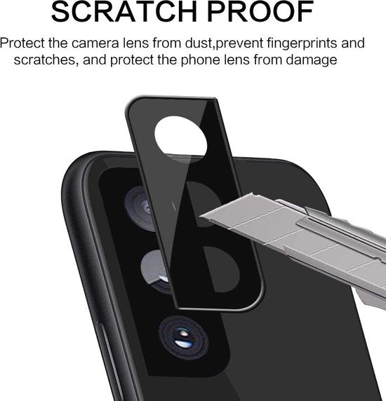 Camera Lens Protector – Samsung Galaxy S22 – Gehard Glas – Camera Bescherming – Zwart-Ilumina Benelux