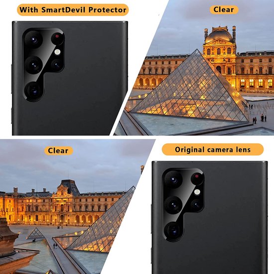 Camera Lens Protector – Samsung Galaxy S22 Ultra – 9H Gehard Glas – Anti-kras – 2-Pack-Ilumina Benelux
