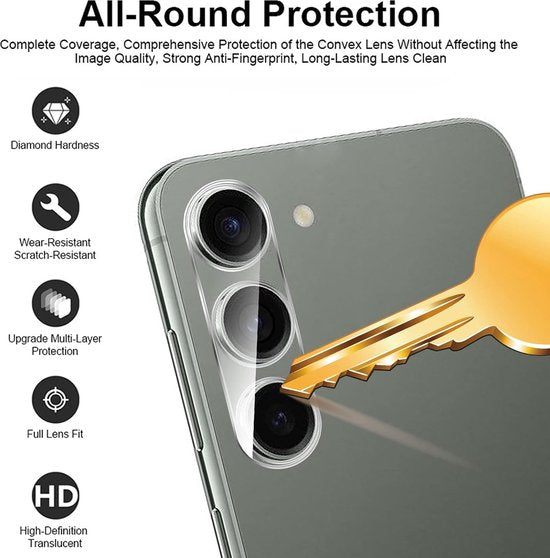 Camera Lens Protector – Samsung Galaxy S23 Plus – 9H Gehard Glas – Anti-kras – 3-Pack Tempered Glas-Ilumina Benelux