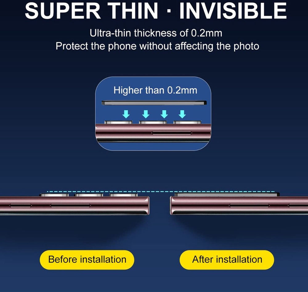 Camera Lens Protector – Samsung Galaxy S23 Ultra – 9H Gehard Glas – Anti-kras – 2-Pack-Ilumina Benelux