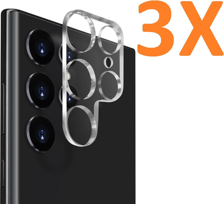 Camera Lens Protector – Samsung Galaxy S23 Ultra – 9H Gehard Glas – Anti-kras – 3-Pack-Ilumina Benelux