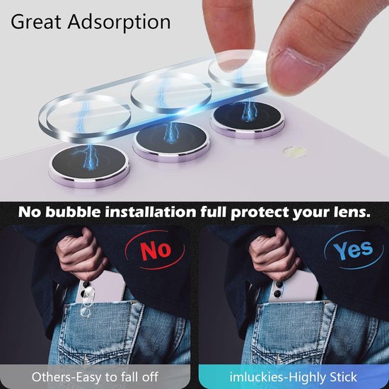 Camera Lens Protector – Samsung Galaxy S24 Plus – 9H Gehard Glas – Anti-kras – 2-Pack-Ilumina Benelux