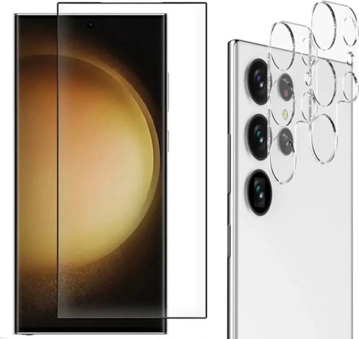 Samsung Galaxy S24 Ultra – 9H Gehard Glas – Camera Lens & Screenprotector 4-Pack-Ilumina Benelux