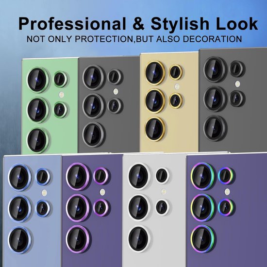 Camera Lens Protector – Samsung Galaxy S25 Ultra – 9H Gehard Glas – Anti-kras – Tempered Glas – 1-Pack-Ilumina Benelux