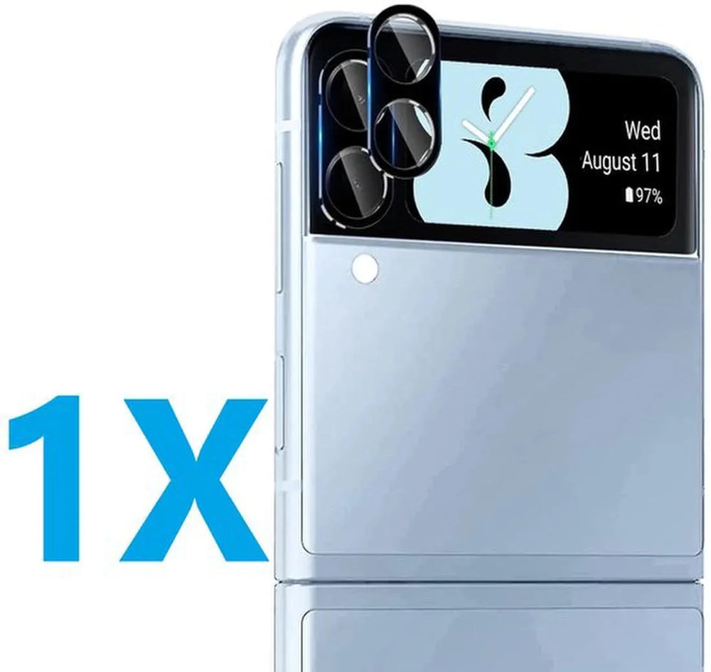 Camera Lens Protector – Samsung Galaxy Z Flip 4 – 9H Gehard Glas – Anti-kras – Tempered Glas – 1-Pack-Ilumina Benelux