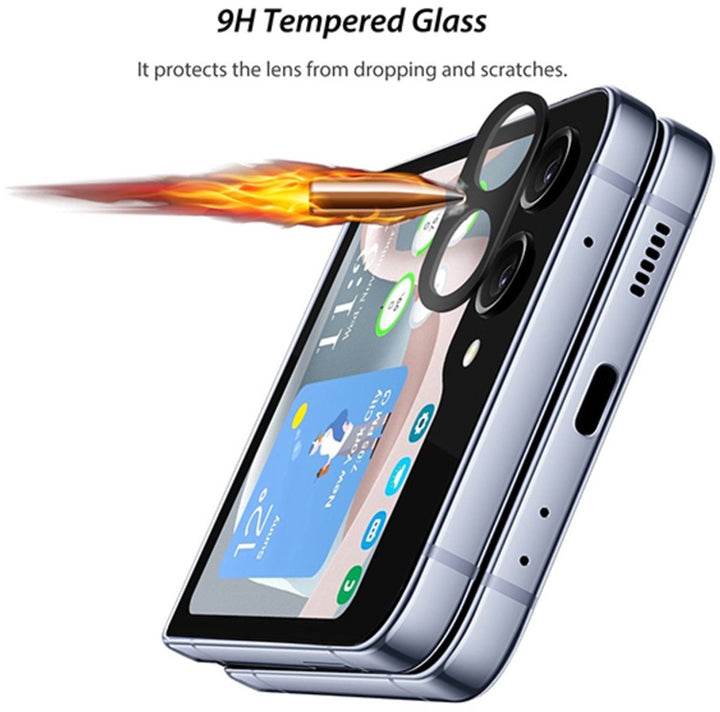 Camera Lens Protector – Samsung Galaxy Z Flip 5 – 9H Gehard Glas – Anti-kras – 3-Pack-Ilumina Benelux