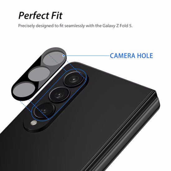 Camera Lens Protector – Samsung Galaxy Z Fold 5 – 9H Gehard Glas – Anti-kras – 3-Pack-Ilumina Benelux