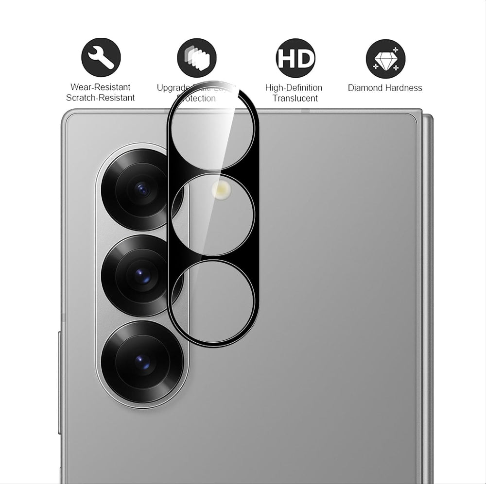 Camera Lens Protector – Samsung Galaxy Z Fold 6 – 9H Gehard Glas – Anti Kras – 3-Pack Tempered Glas-Ilumina Benelux