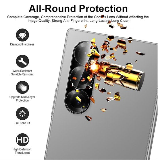 Camera Lens Protector – Samsung Galaxy Z Fold 6 – 9H Gehard Glas – Anti-kras – Tempered Glas – 1-Pack-Ilumina Benelux