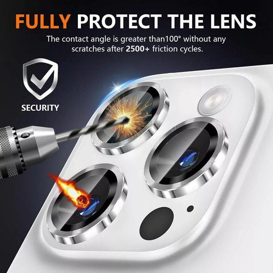 Camera Lens Protector – iPhone 11 Pro – 9H Gehard Glas – Anti-kras – Zilver-Ilumina Benelux