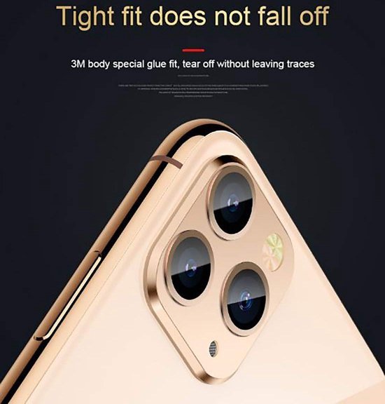 Camera Lens Protector – iPhone 11 Pro Max – 9H Gehard Glas – Anti-kras – Goud-Ilumina Benelux