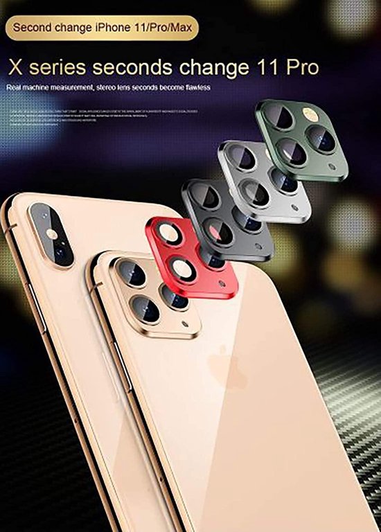 Camera Lens Protector – iPhone 11 Pro Max – 9H Gehard Glas – Anti-kras – Zwart-Ilumina Benelux