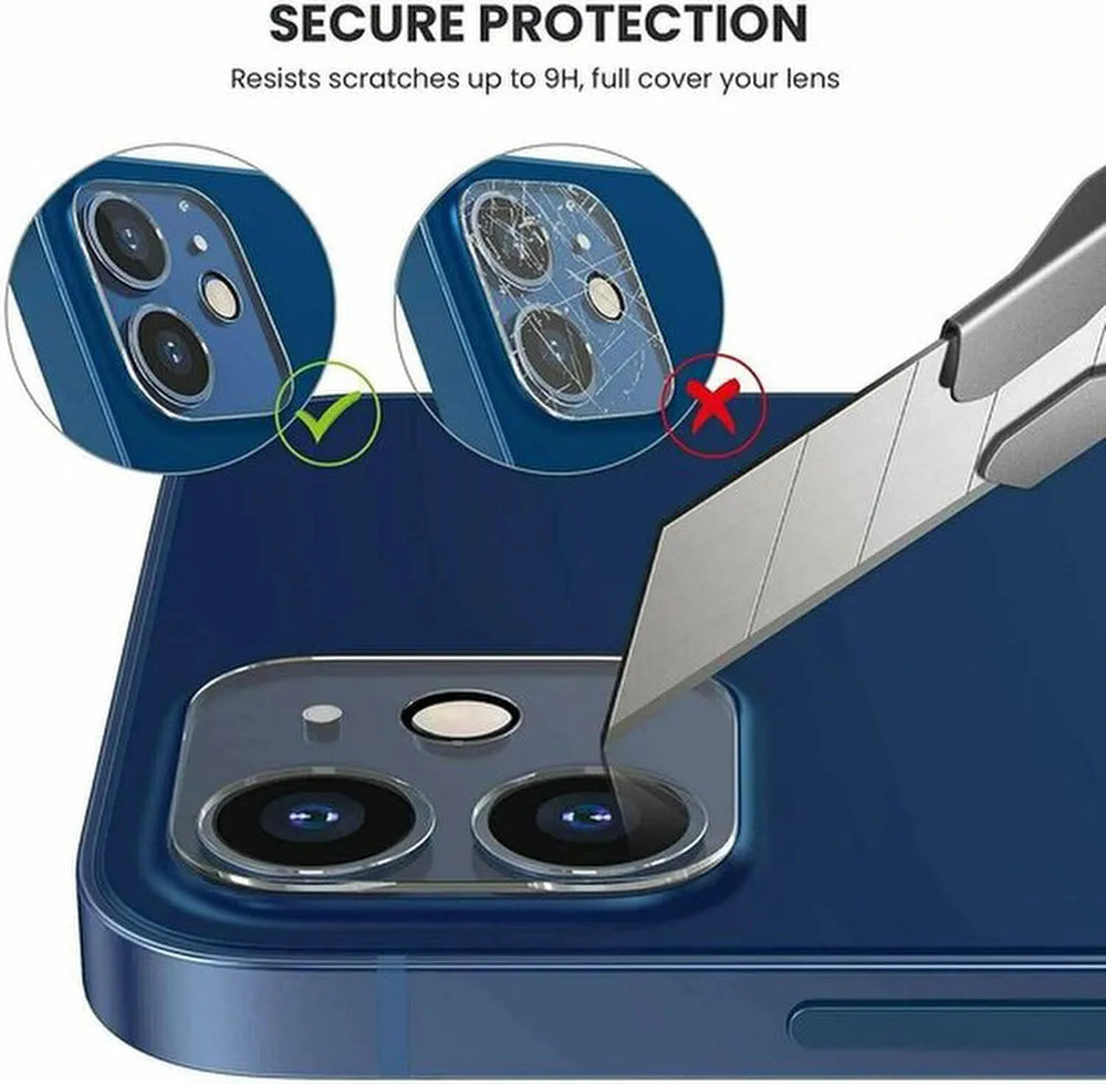 iPhone 12 – 9H Gehard Glas – Camera Lens & Screenprotector 2-Pack-Ilumina Benelux
