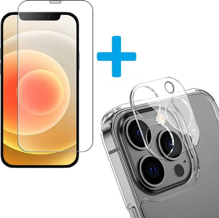 iPhone 12 – 9H Gehard Glas – Camera Lens & Screenprotector 2-Pack-Ilumina Benelux