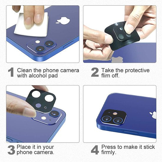 iPhone 12 Mini Camera Lens & Screenprotector 9H Gehard Glas – 2-Pack-Ilumina Benelux