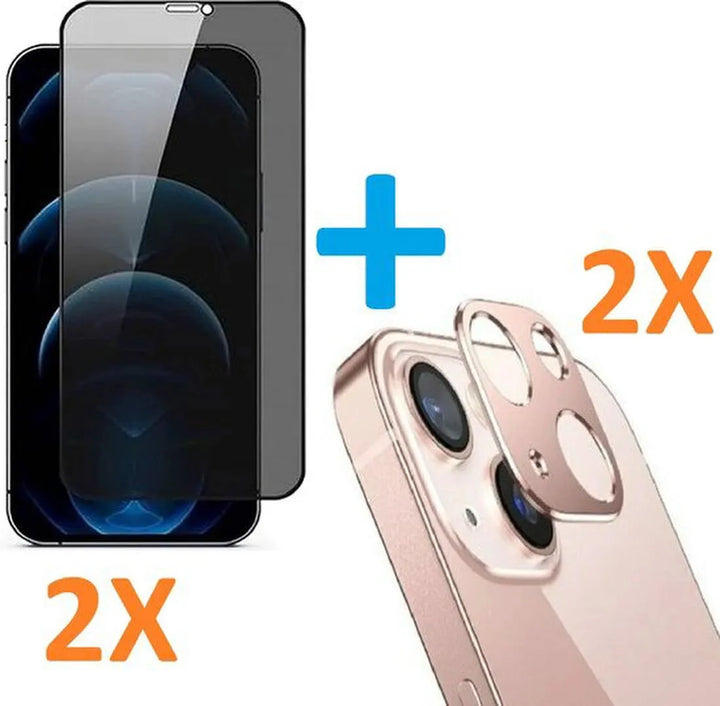 Camera Lens Protector – iPhone 12 Mini – Camera Lens & Privacy Screenprotector 4-Pack-Ilumina Benelux