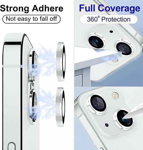 Camera Lens Protector – iPhone 13 – 9H Gehard Glas – Anti-kras – Tempered Glas – Zilver-Ilumina Benelux