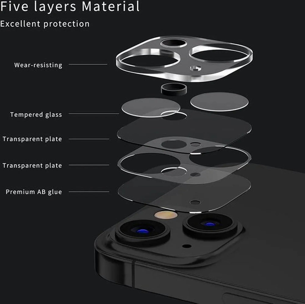 Camera Lens Protector – iPhone 13 Mini – 9H Gehard Glas – Anti-kras – 2-Pack-Ilumina Benelux