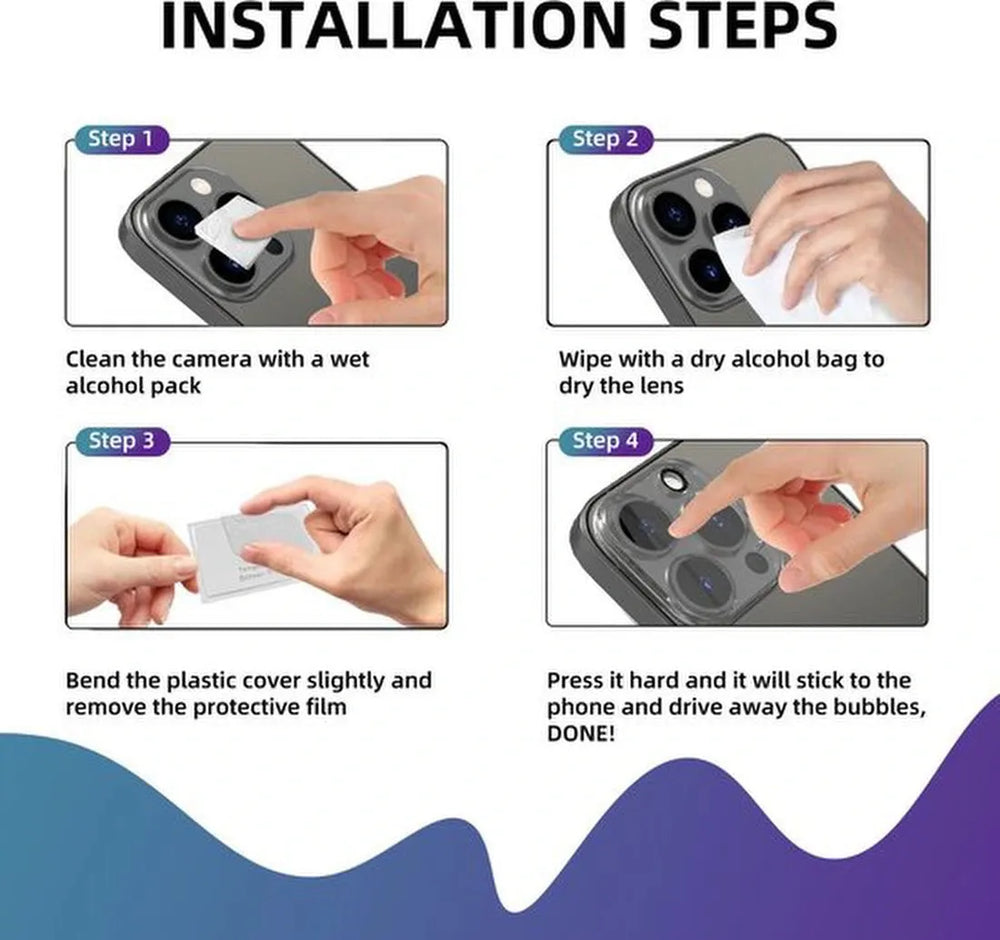 Camera Lens Protector – iPhone 13 Mini – 9H Gehard Glas – Anti-kras – 2-Pack-Ilumina Benelux