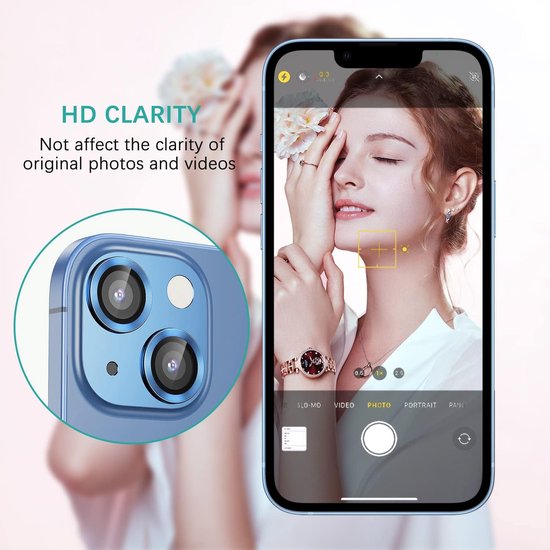 Camera Lens Protector – iPhone 14 Plus – 9H Gehard Glas – Anti-kras – Tempered Glas – 1-Pack-Ilumina Benelux