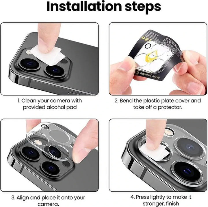 iPhone 14 Pro – Camera Lens & Privacy Screenprotector 4-Pack-Ilumina Benelux