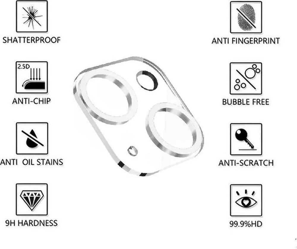 Camera Lens Protector – iPhone 15 / 15 Plus – Gehard Glas – Camera Beschermglas-Ilumina Benelux