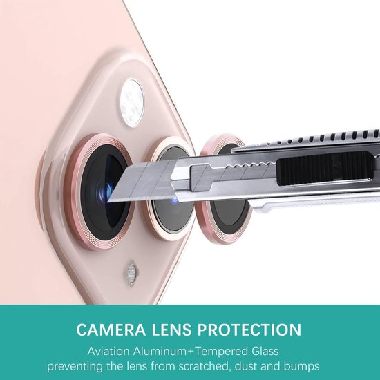 Camera Lens Protector – iPhone 15 Plus – 9H Gehard Glas – Anti-kras – Tempered Glas – Rosegoud-Ilumina Benelux