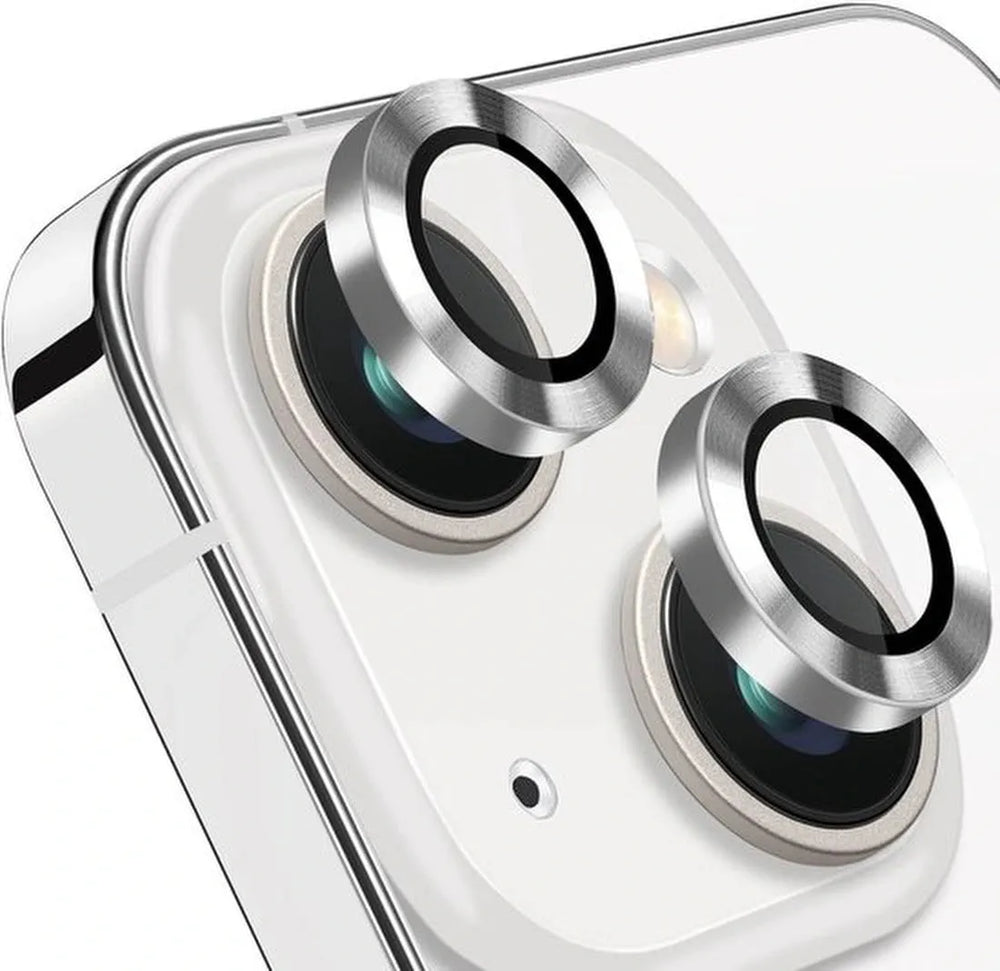 Camera Lens Protector – iPhone 15 Plus – 9H Gehard Glas – Anti-kras – Tempered Glas – Zilver-Ilumina Benelux