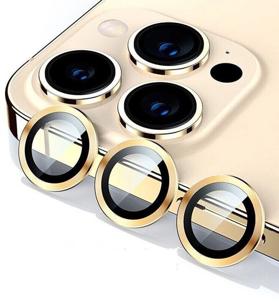 Camera Lens Protector – iPhone 15 Pro Max – 9H Gehard Glas – Anti-kras – Tempered Glas – Goud-Ilumina Benelux